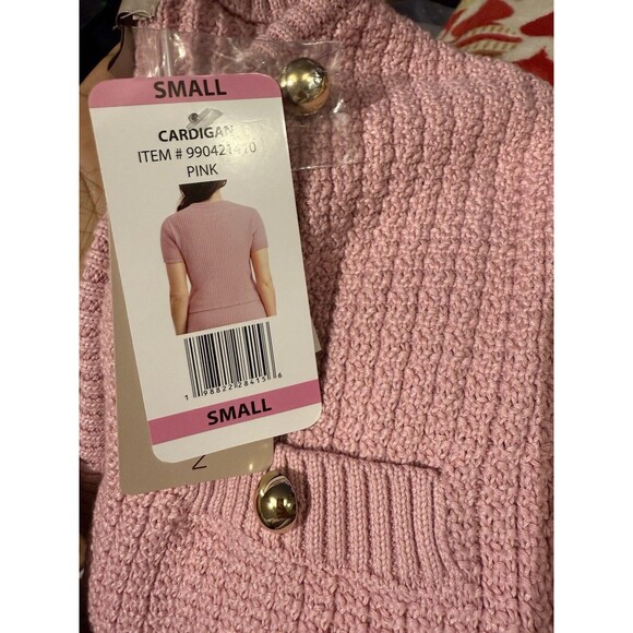 NWT French Connection Women's Sweater Cardigan Size Small Pink - Picture 8 of 8